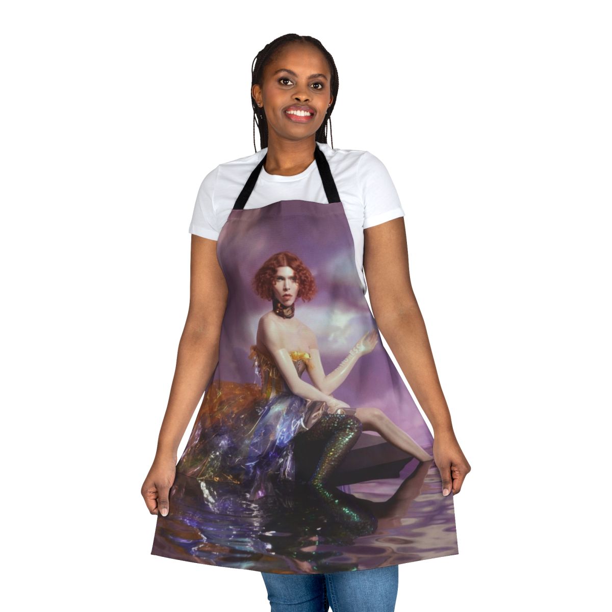 Artistic apron featuring the signature style of producer Sophie MSMSMSM