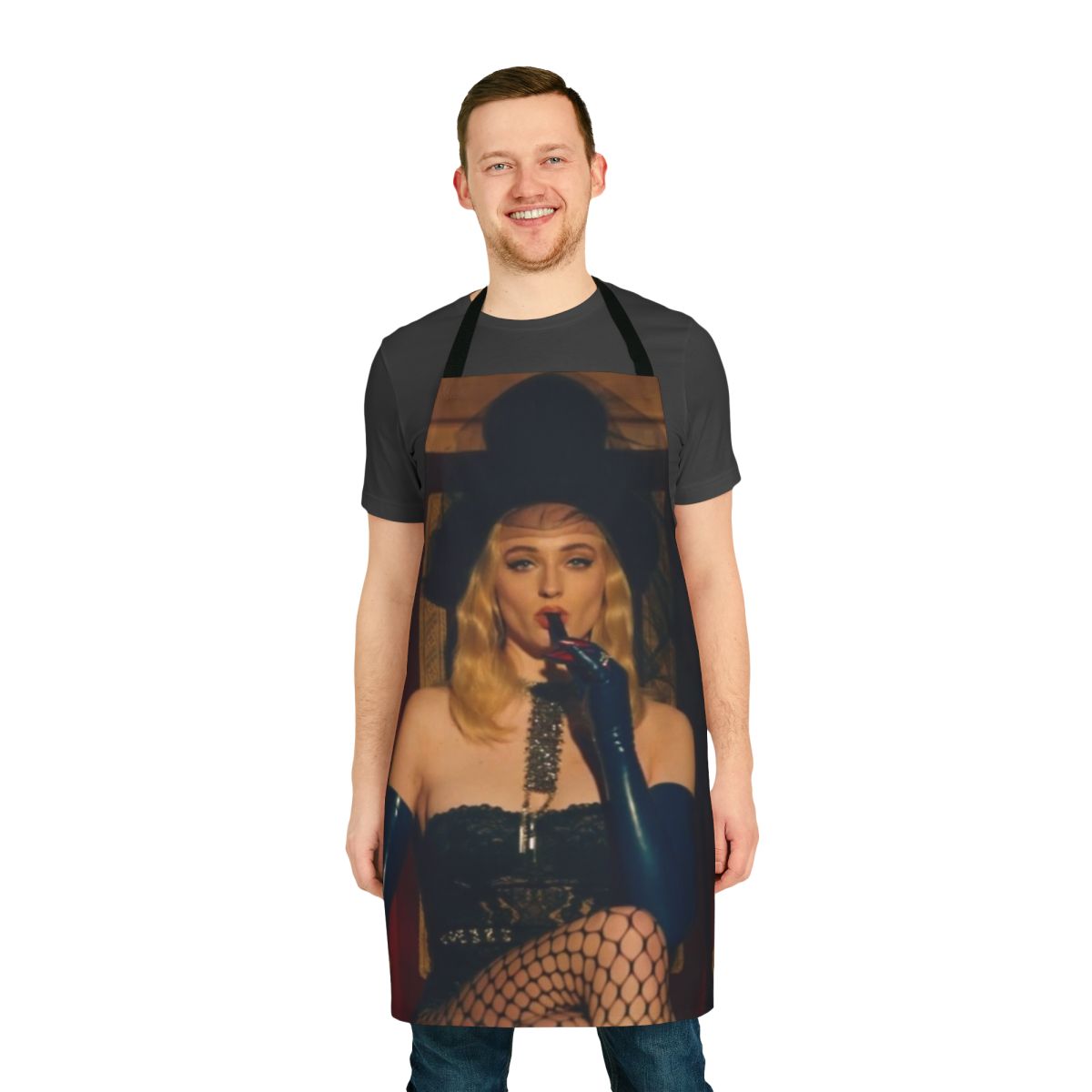 Apron featuring a photo of actress Sophie Turner from the Jonas Brothers