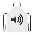 Apron with a sound volume symbol design, perfect for musicians and music enthusiasts.