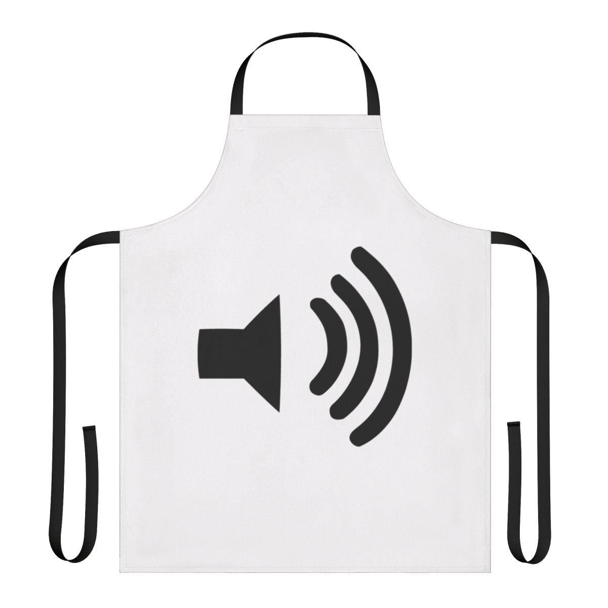Apron with a sound volume symbol design, perfect for musicians and music enthusiasts.