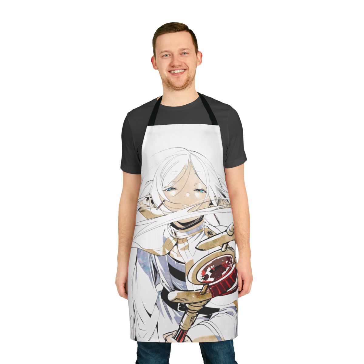 Sousou No Frieren inspired apron with character designs