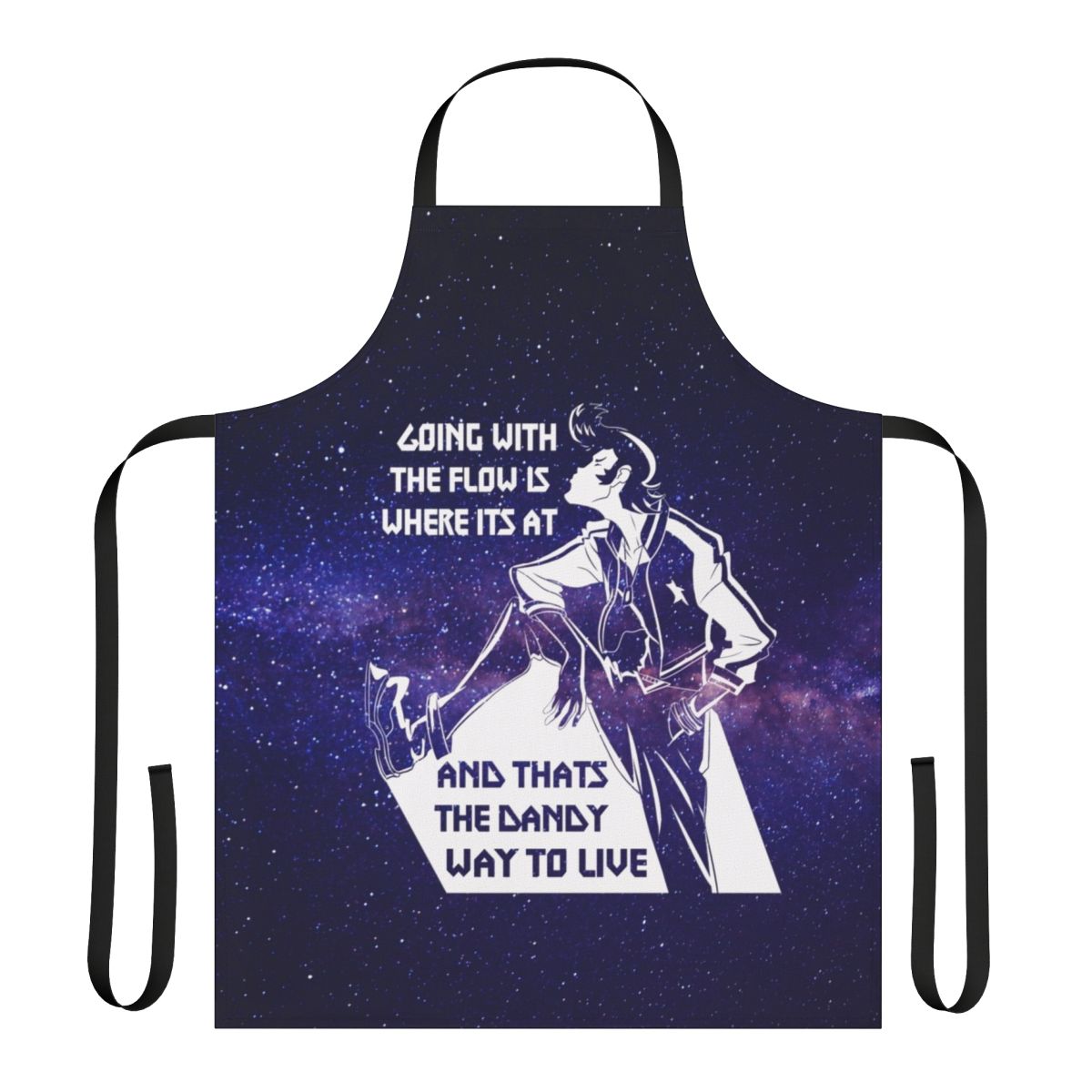 Anime-inspired apron featuring the character Space Dandy