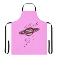 Apron featuring the planet Saturn and the name "Harry Styles"