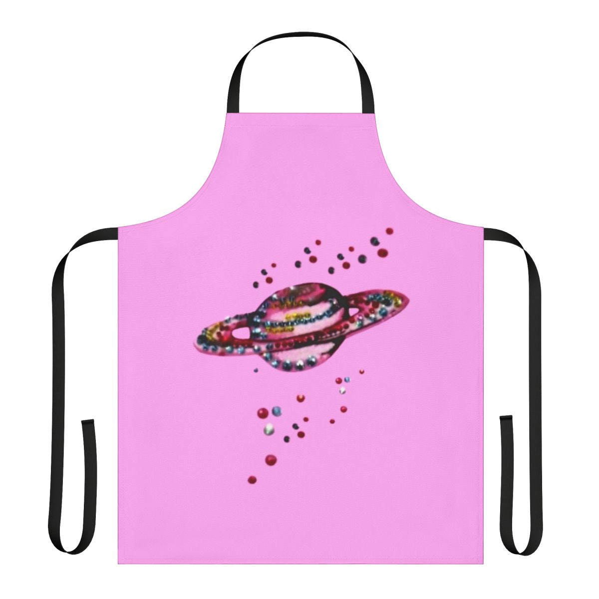 Apron featuring the planet Saturn and the name "Harry Styles"