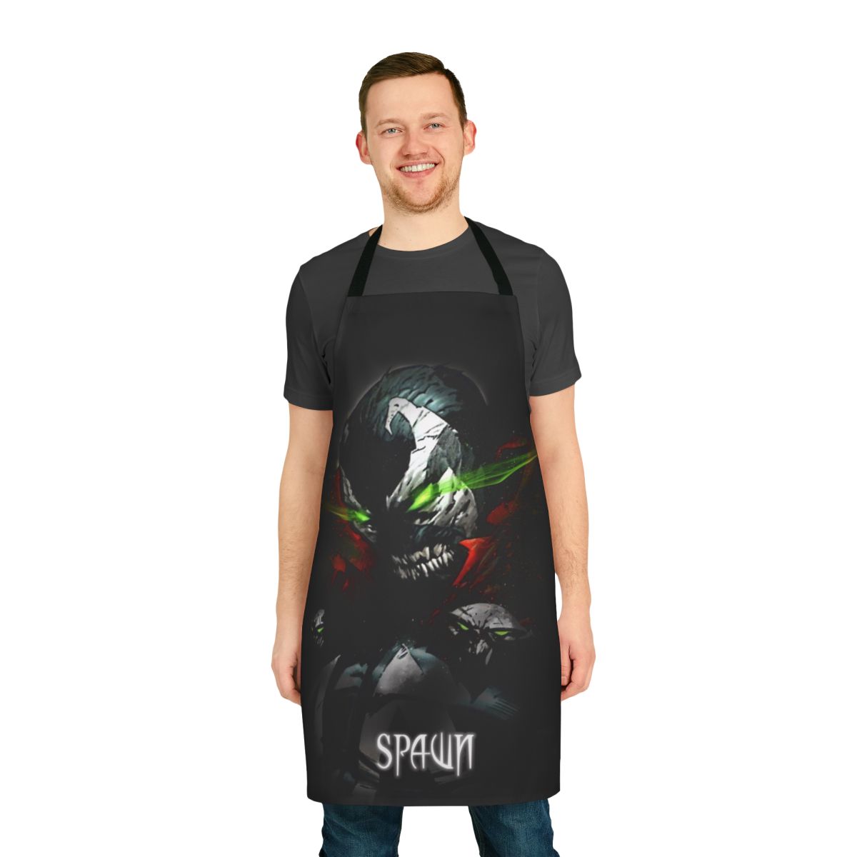 Spawn Rage Lithium Green Apron with Skull and Hellspawn Design