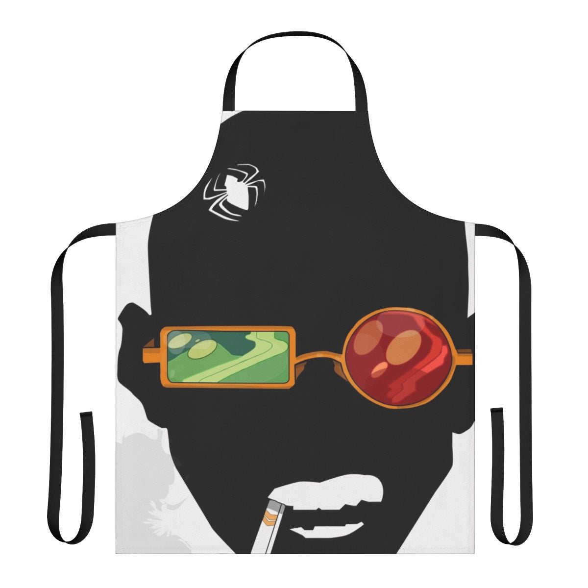 A high-quality apron featuring a spider design, perfect for fans of superhero and arachnid-themed apparel.