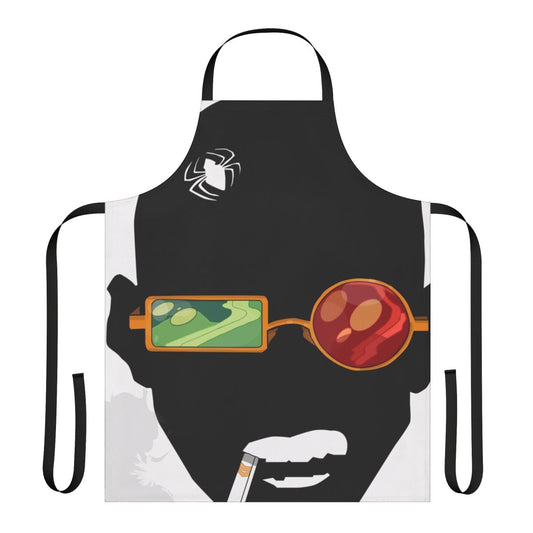 A high-quality apron featuring a spider design, perfect for fans of superhero and arachnid-themed apparel.