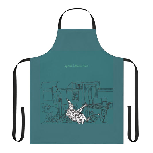 Sports-themed demon daze apron with pop punk and twinkle daddies inspired design