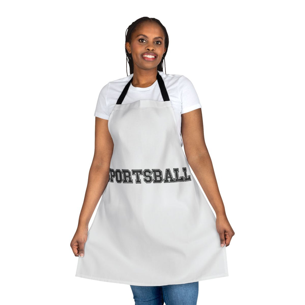 A vibrant and durable sports-themed apron for passionate fans