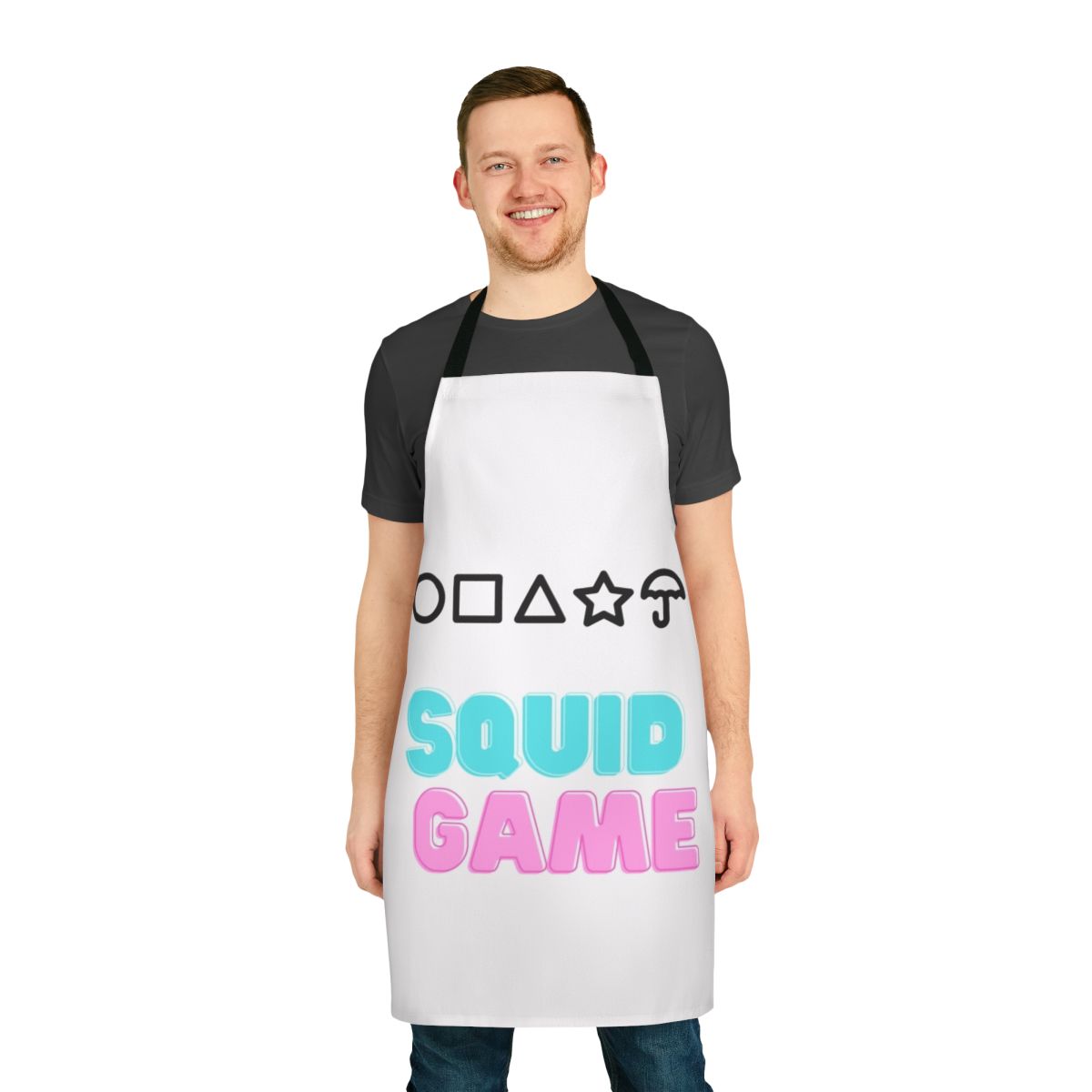 Stylish Squid Game themed apron for fans of the popular Netflix series