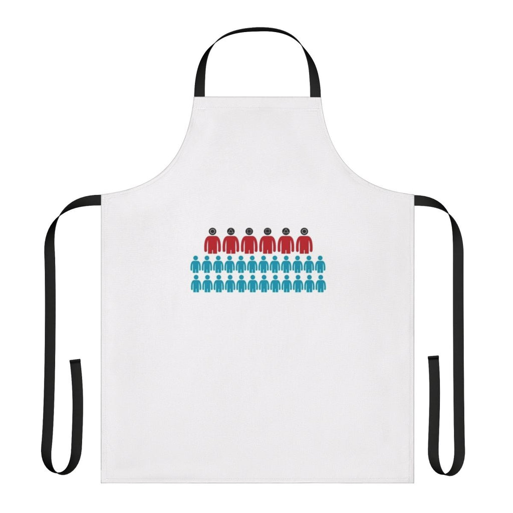 Squid Game Inspired Black and Red Apron