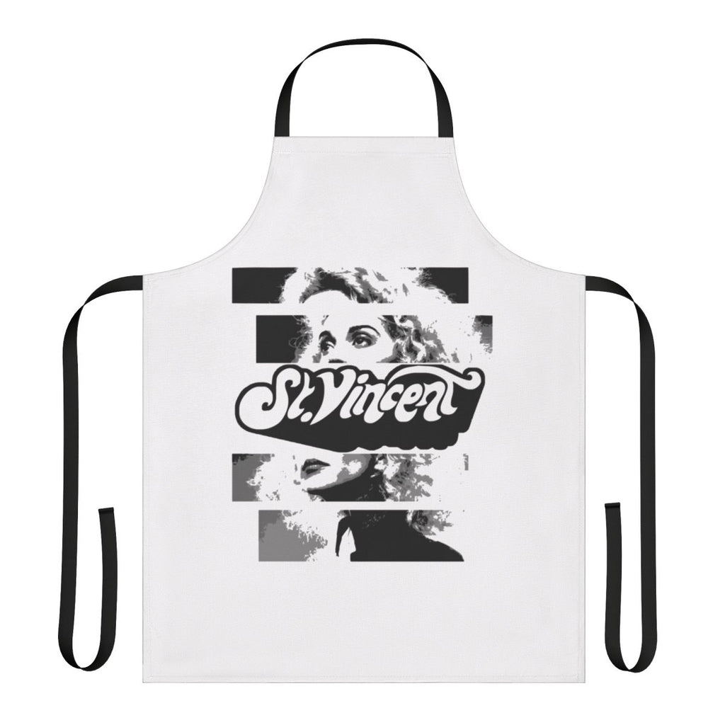 St Vincent inspired apron with a modern, indie pop design