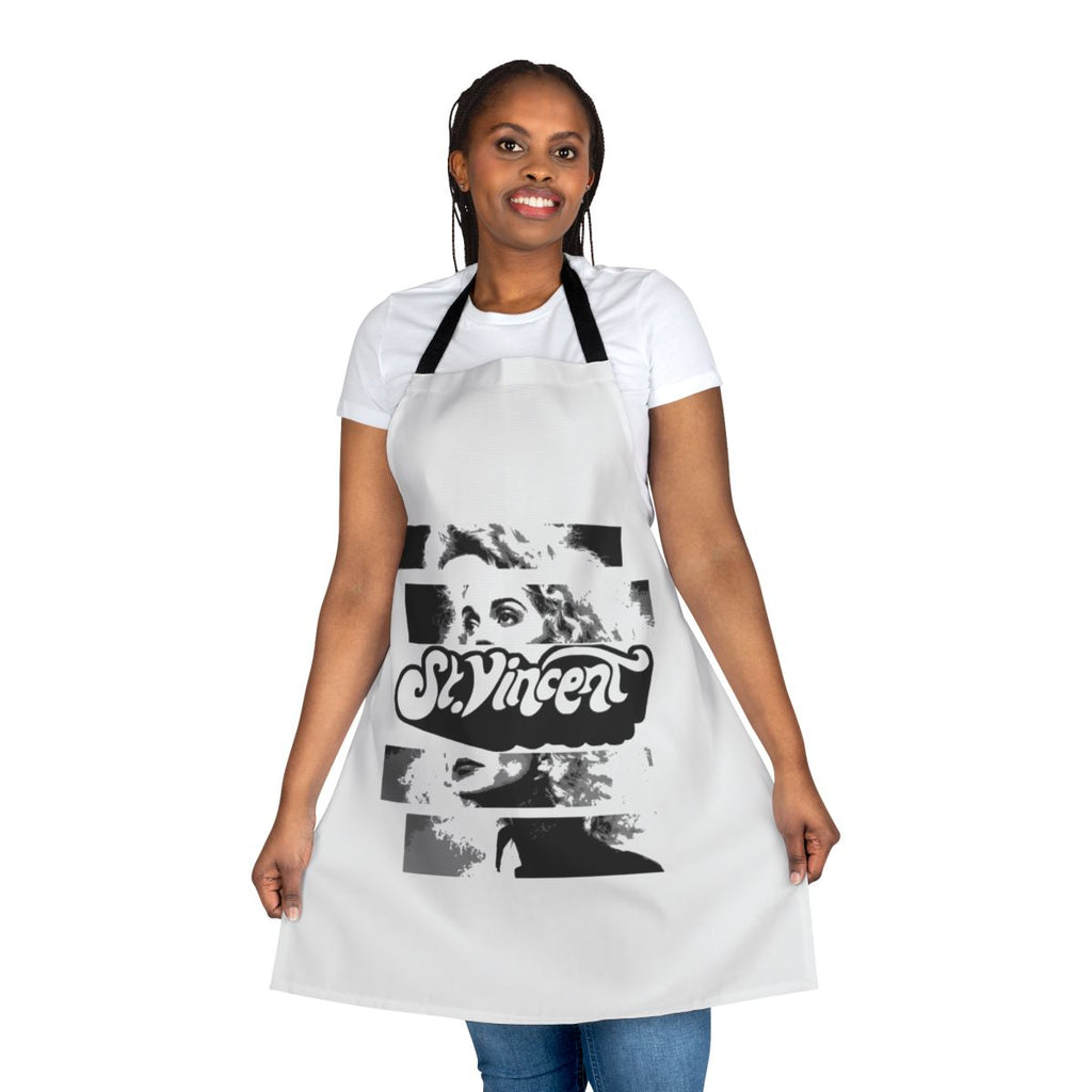 St Vincent inspired apron with a modern, indie pop design