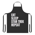 Eat Sleep Star Trek Repeat Apron featuring the USS Enterprise NCC-1701