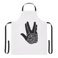 Star Trek-themed apron with "Live Long and Prosper" Vulcan salute design