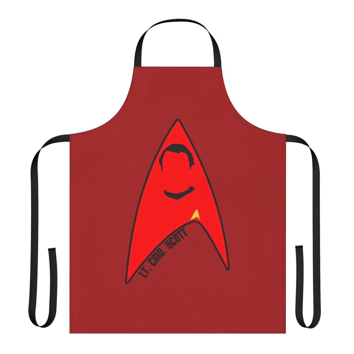 Star Trek inspired apron featuring the USS Enterprise