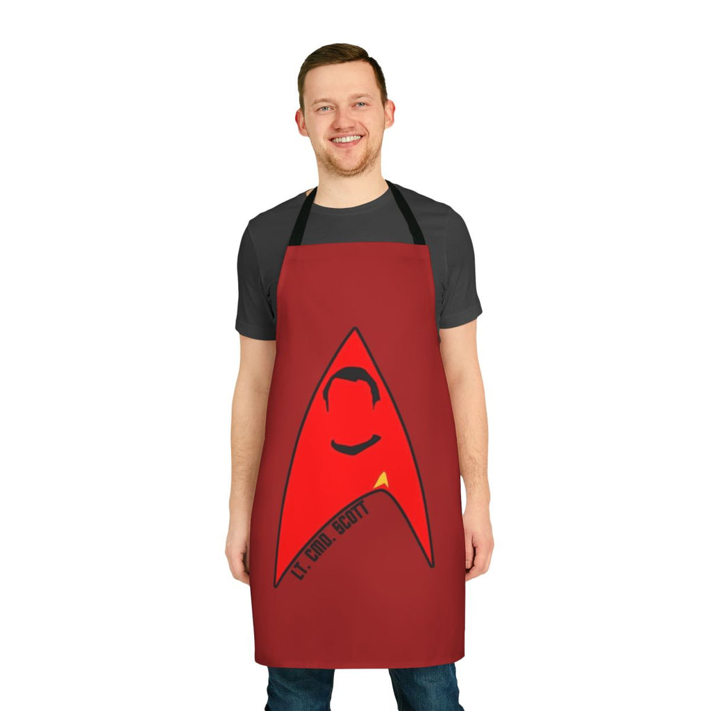 Star Trek inspired apron featuring the USS Enterprise