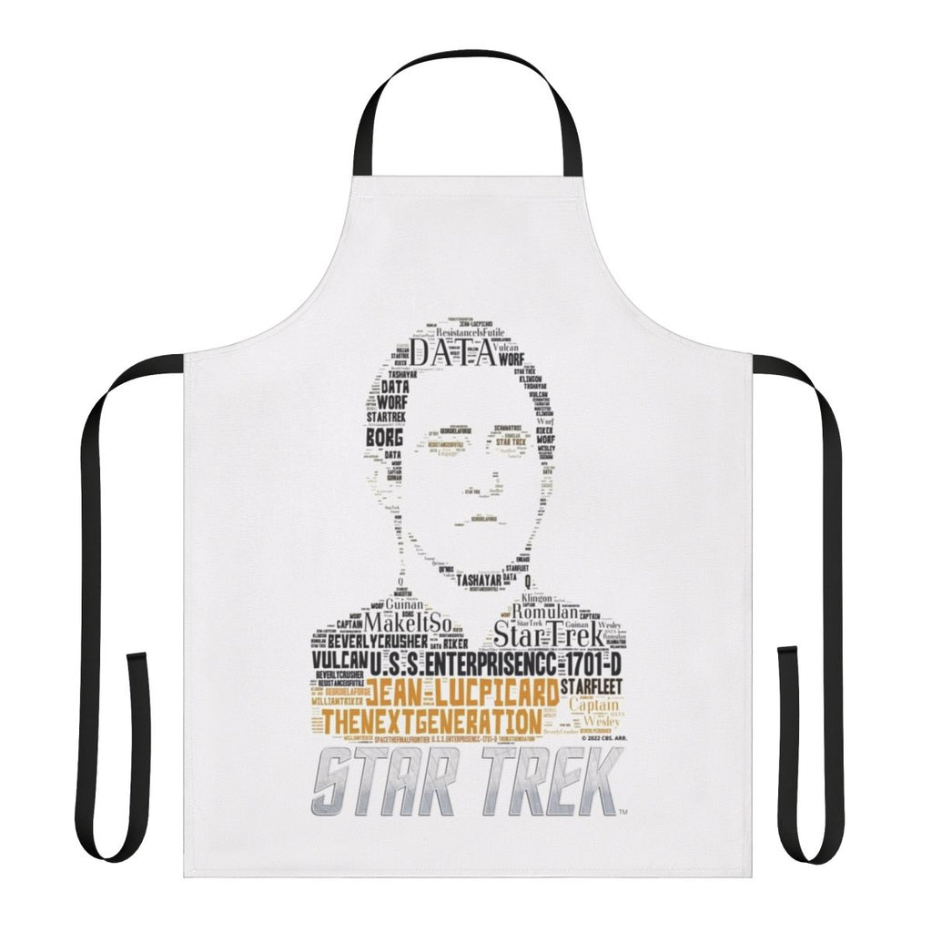 Stylish Star Trek Next Generation inspired apron with Enterprise and Starfleet design