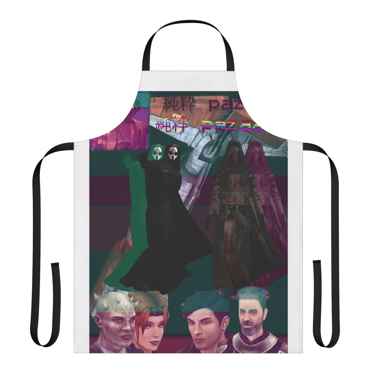 Star Wars-inspired vapor wave apron with unique design