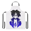 Colorful gradient design kitchen apron with a superhero inspired look