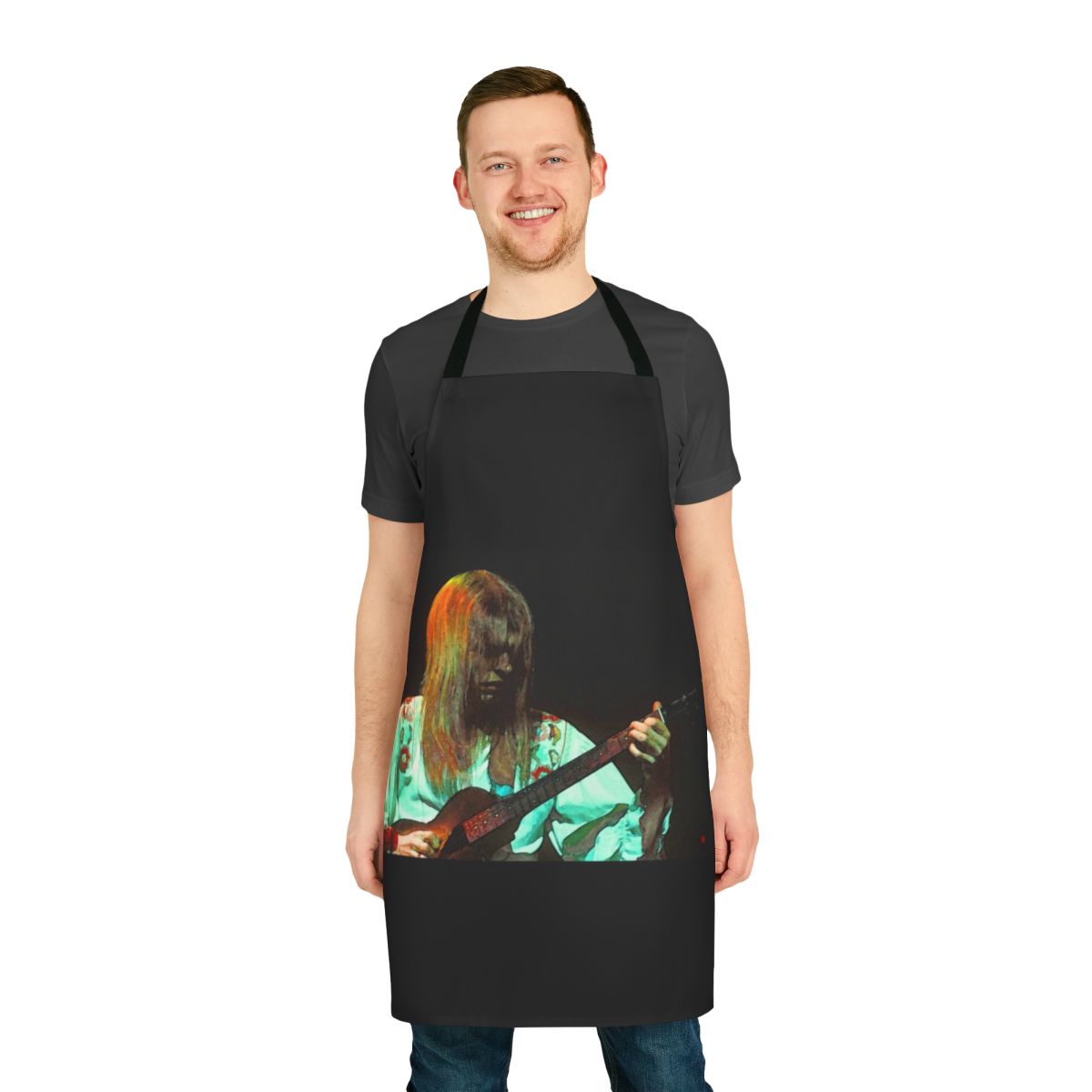 Apron featuring a graphic design inspired by legendary Yes guitarist Steve Howe