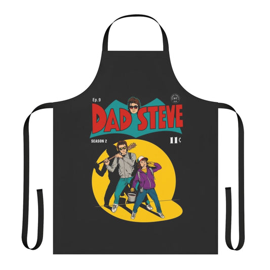 Stranger Things inspired Steve Harrington dad apron with pop culture design