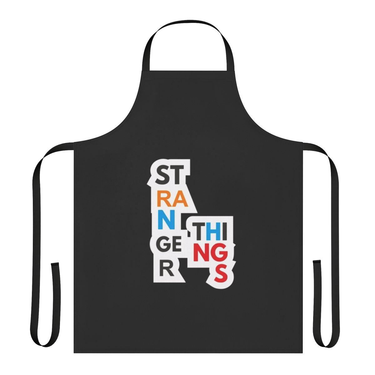 Stylish Apron Featuring a Stranger Things T-Shirt Design