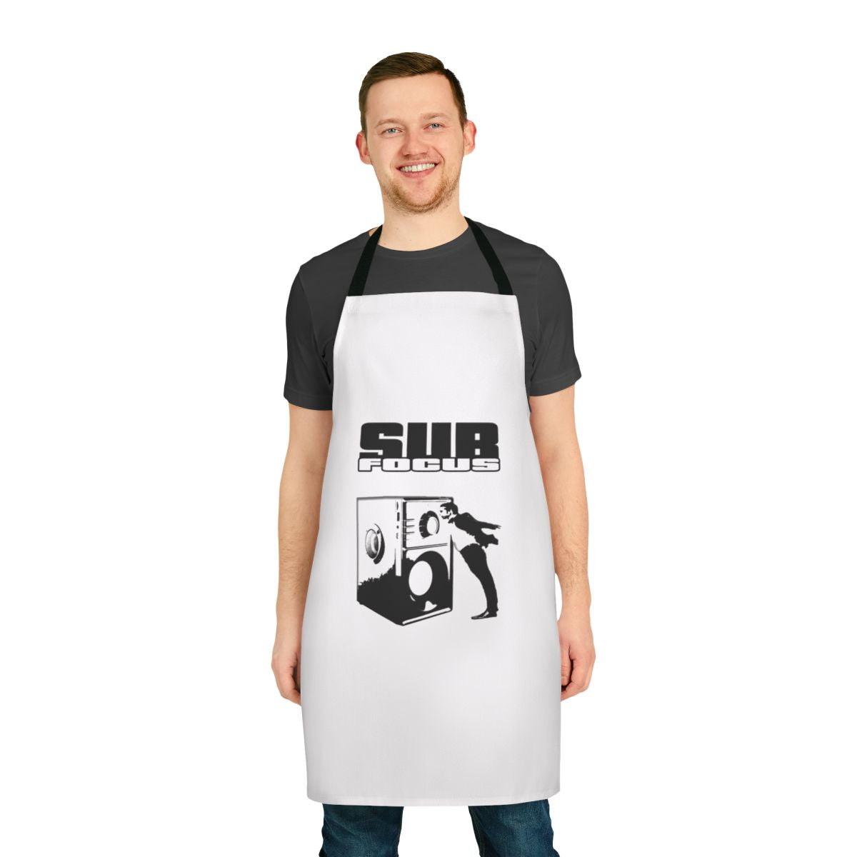 Apron featuring Sub Focus-inspired drum and bass design