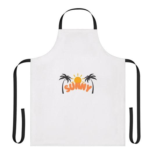 Vibrant summer apron with floral design, perfect for cooking, grilling, and other kitchen tasks