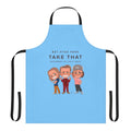 A high-quality apron featuring a summer festival design, perfect for events in Hyde Park.