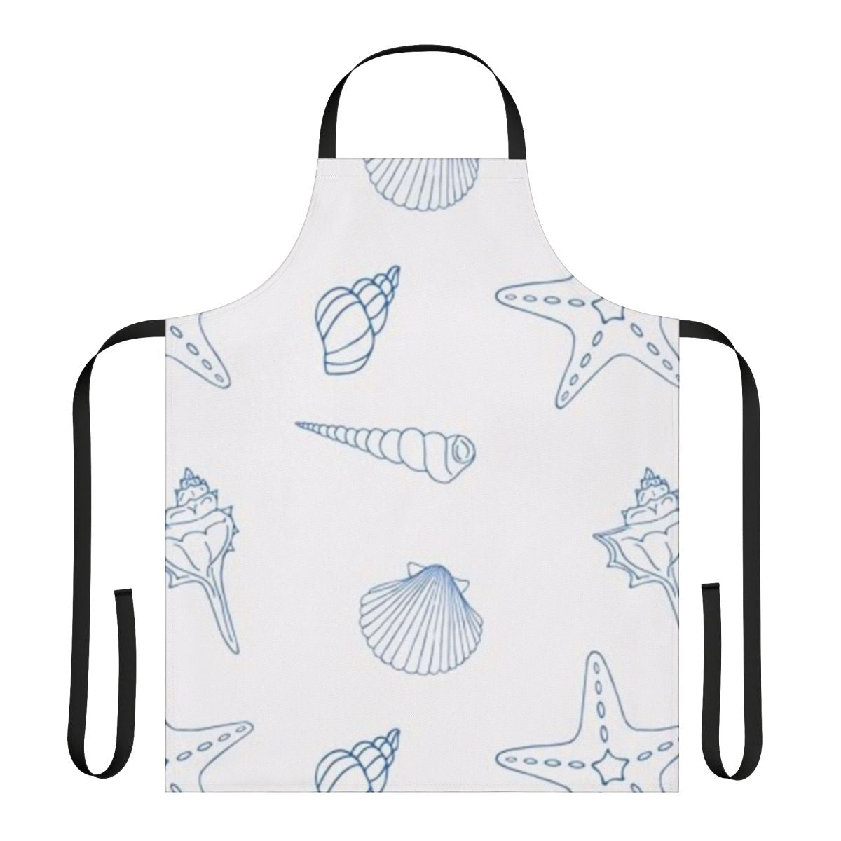 Woman wearing a colorful summer apron with pockets