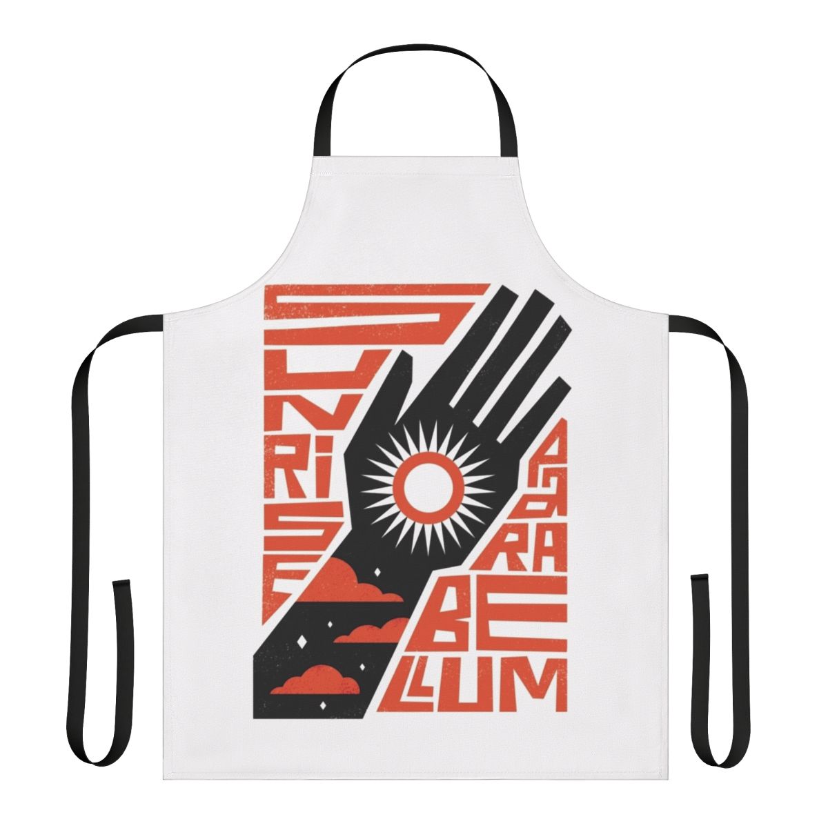 Sunrise-inspired apron with minimalist, revolutionary design