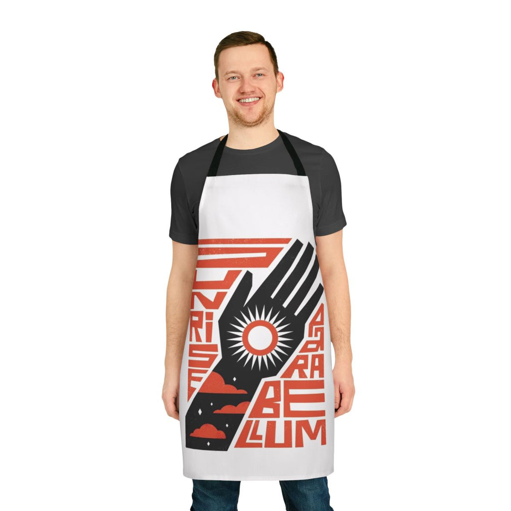 Sunrise-inspired apron with minimalist, revolutionary design