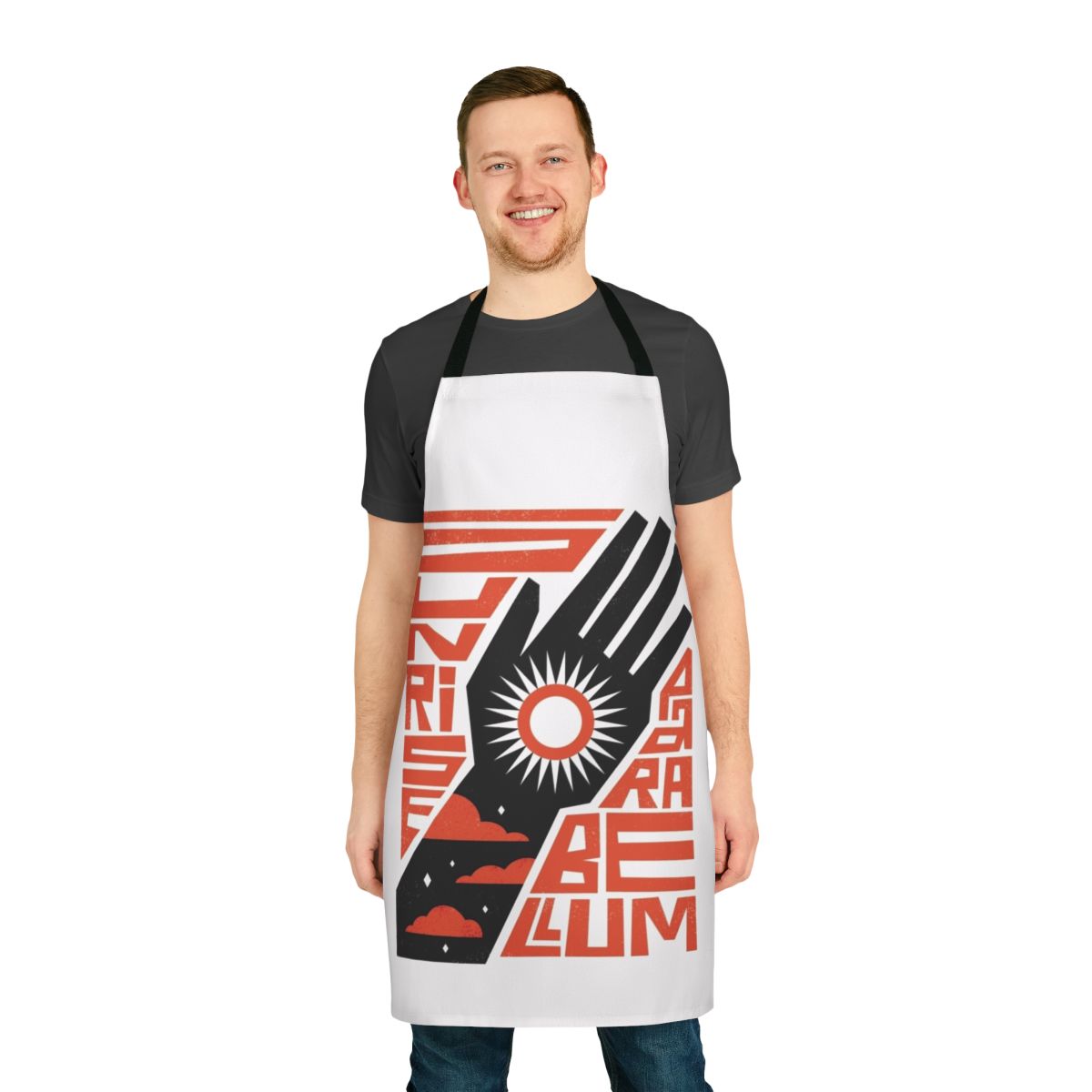 Sunrise-inspired apron with minimalist, revolutionary design