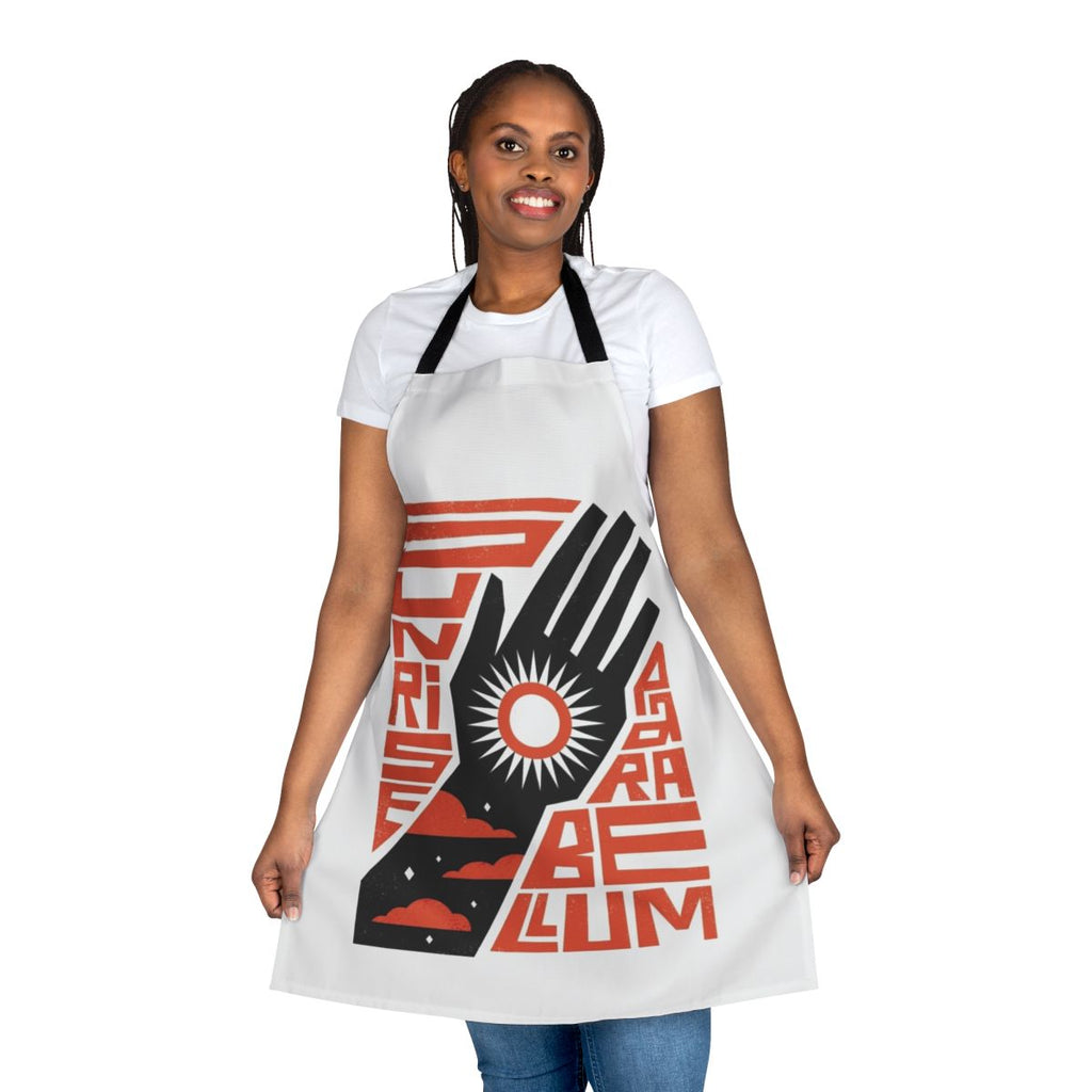 Sunrise-inspired apron with minimalist, revolutionary design