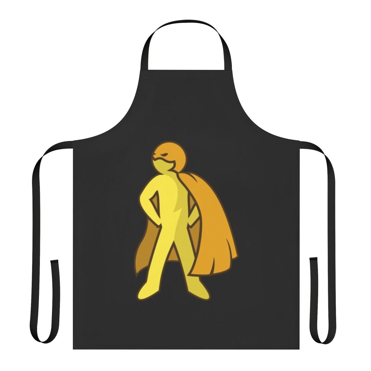 Superhero-themed apron with a simple graphic design