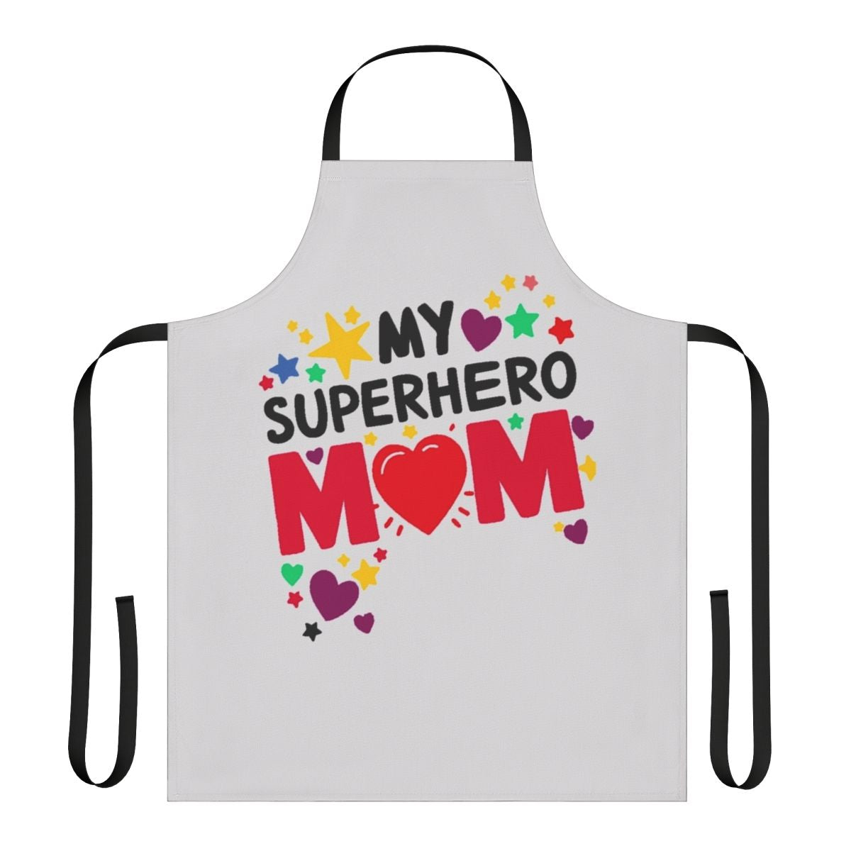 Superhero mom apron with bold design and quality construction