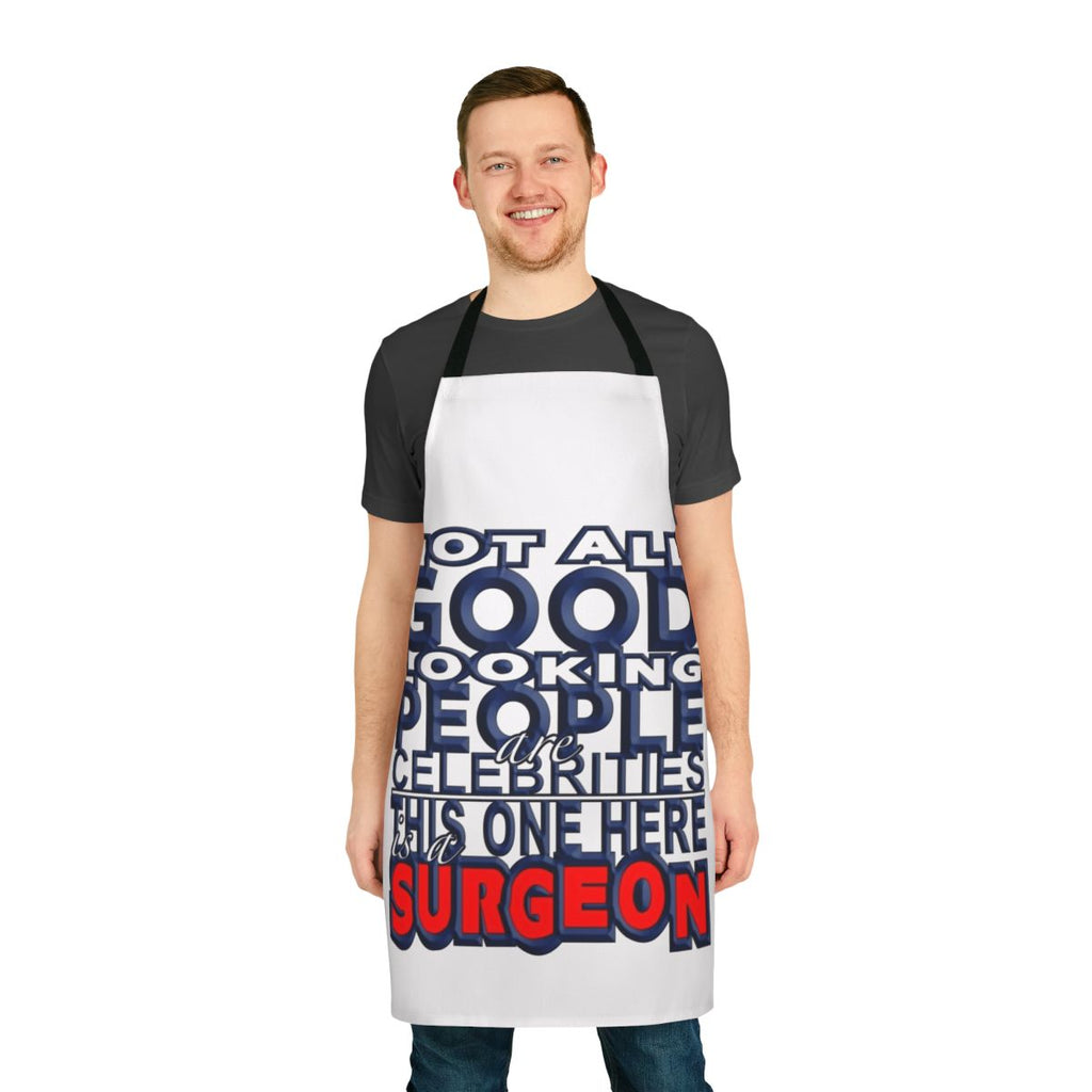 Surgeon wearing a high-quality, well-designed apron for medical professionals