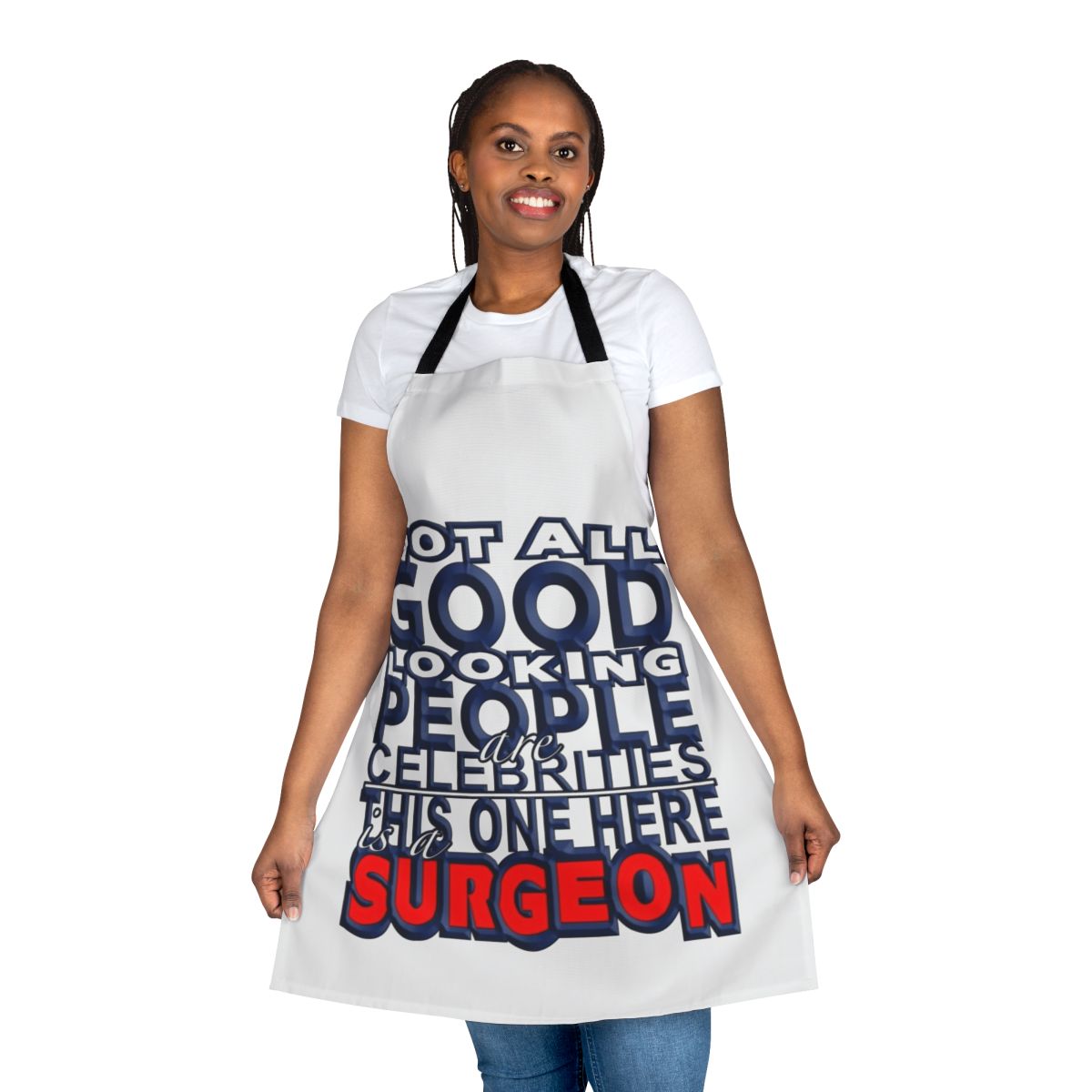 Surgeon wearing a high-quality, well-designed apron for medical professionals