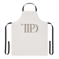 A stylish apron featuring lyrics and imagery inspired by Taylor Swift's The Eras Tour and Midnights album.