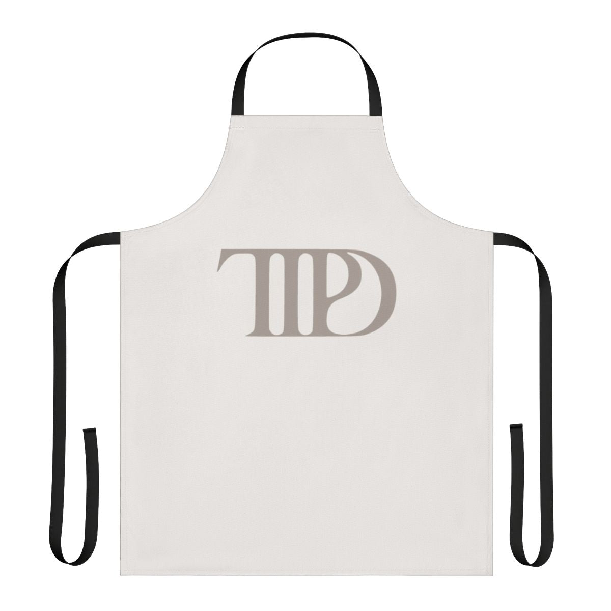 A stylish apron featuring lyrics and imagery inspired by Taylor Swift's The Eras Tour and Midnights album.