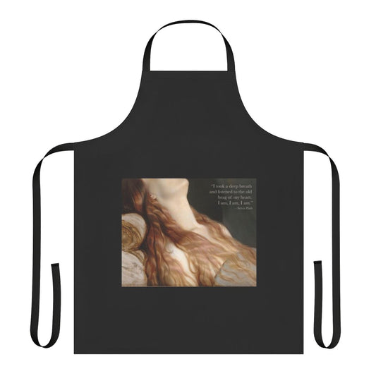 Apron featuring a Sylvia Plath quote