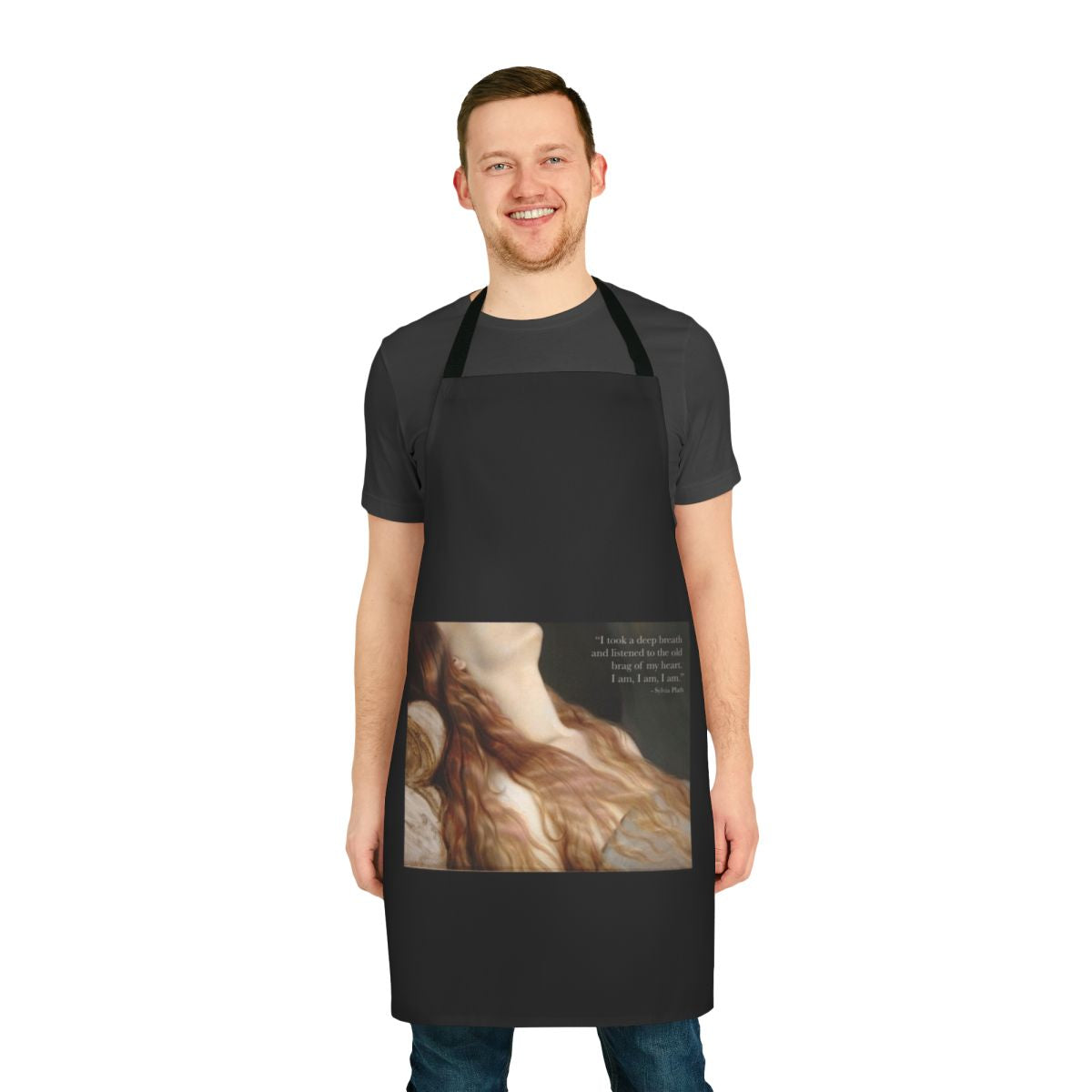 Apron featuring a Sylvia Plath quote