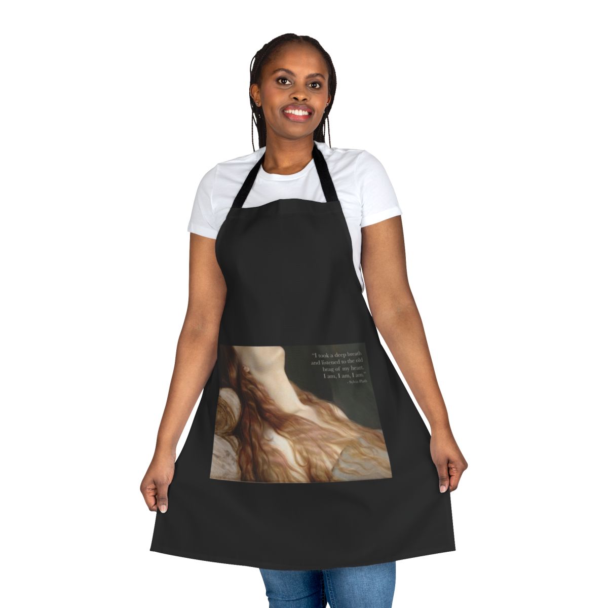 Apron featuring a Sylvia Plath quote