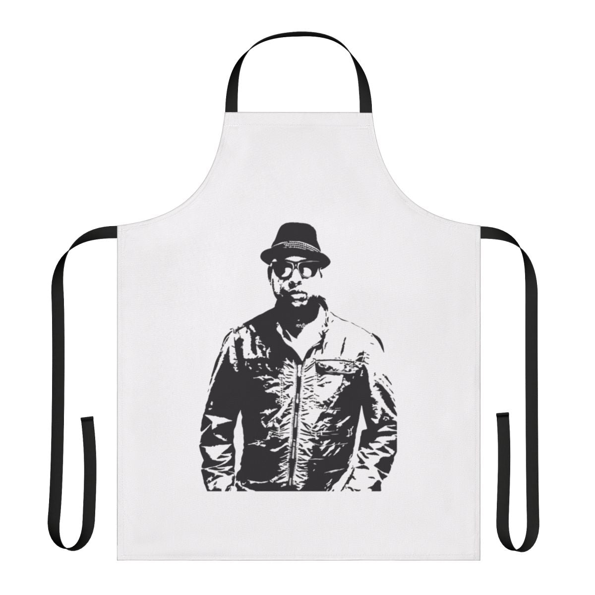 Talib Kweli-inspired cooking apron with hip hop graphic design