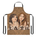 Stylish TATU-inspired apron featuring the band's iconic imagery and lyrics
