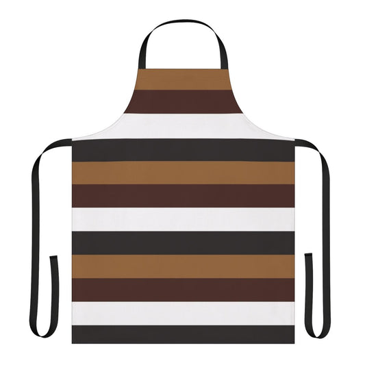 A black and white apron with the phrase "I'm Not Mad About Your Taylor" printed on it