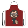 A high-quality apron featuring a unique Money Heist/La Casa de Papel-inspired design, perfect for teachers and fans of the popular Netflix series.