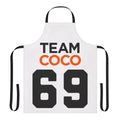 Team Coco-inspired football jersey style apron