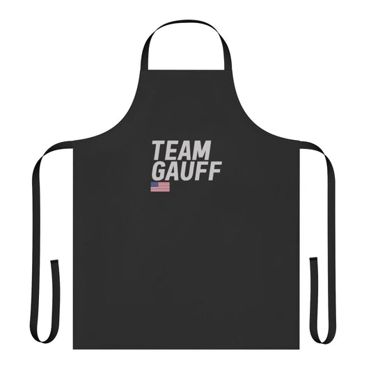 A high-quality apron featuring the Team Gauff logo and American colors, perfect for tennis fans.